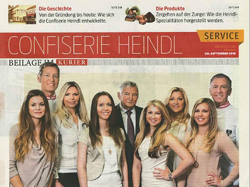 Confiserie Heindl mit Sonderbeilage im Kurier