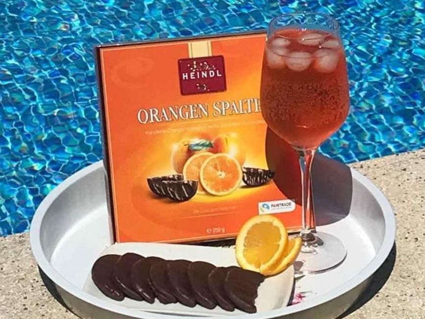 Orangenspalten & Aperitif Spritzer