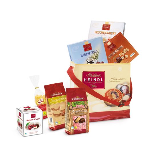 Kühltasche Schokolade Sommer Pralinen Waffeln