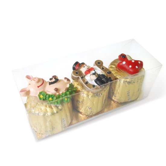 Glücksbringer auf Mini-Törtchen 3er 34g