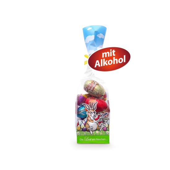 Schokoeier gefüllt Alkohol Rum Kirschlikör Champagner Eierlikör Haselnusslikör
