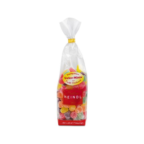 Gelee-Minis mit kräftigem Fruchtaroma, 5 Fruchtsorten, Zuckerpanade, ideal zum Naschen & Dekorieren