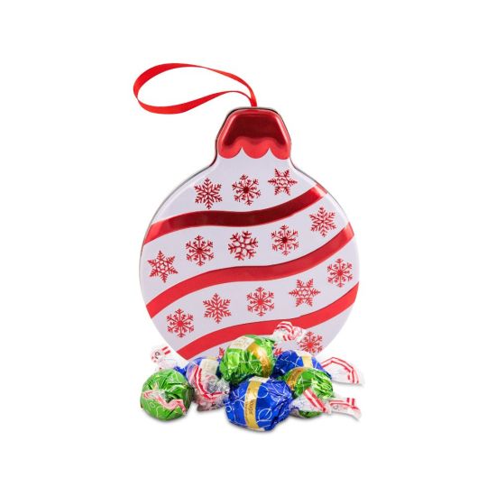 Geschenkdose Weihnachtskugel Schokolade Nougat Fairtrade