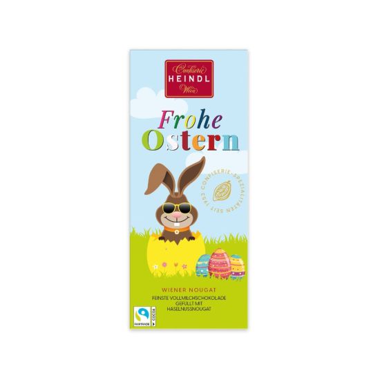 Heindl Ostern Tafelschokolade Nougat Vollmilch Fairtrade Osterhase