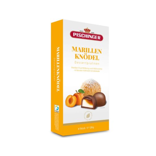 Dessertpralinen Marillenkn&ouml;del 120g, 8 Stk