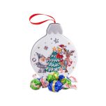 Geschenkdose Weihnachtskugel Wichtel Weihnachtsbaum Rentier Nougat Crisp Schokolade Kugeln Fairtrade