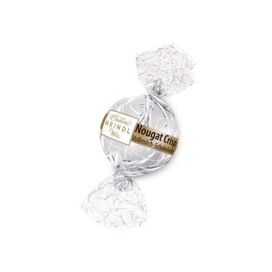 Kugel Nougat Crisp Silber 1000g, 65 Stk