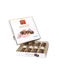 Alles Gute wünschen Pralinen Wien fairtrade Kakao