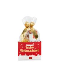 Weihnachtstasche Geschenk Nougattaler Gelee vegan Fairtrade Schokolade Edelbitter