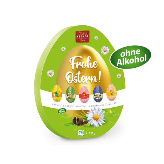 Ostergeschenk klein Schokoeier Nougat Banane Joghurt Erdbeer Himbeere