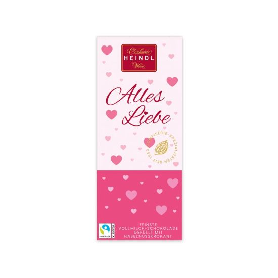 Tafelschokolade Alles Liebe Vollmilch Schokolade Nusskrokant Fairtrade